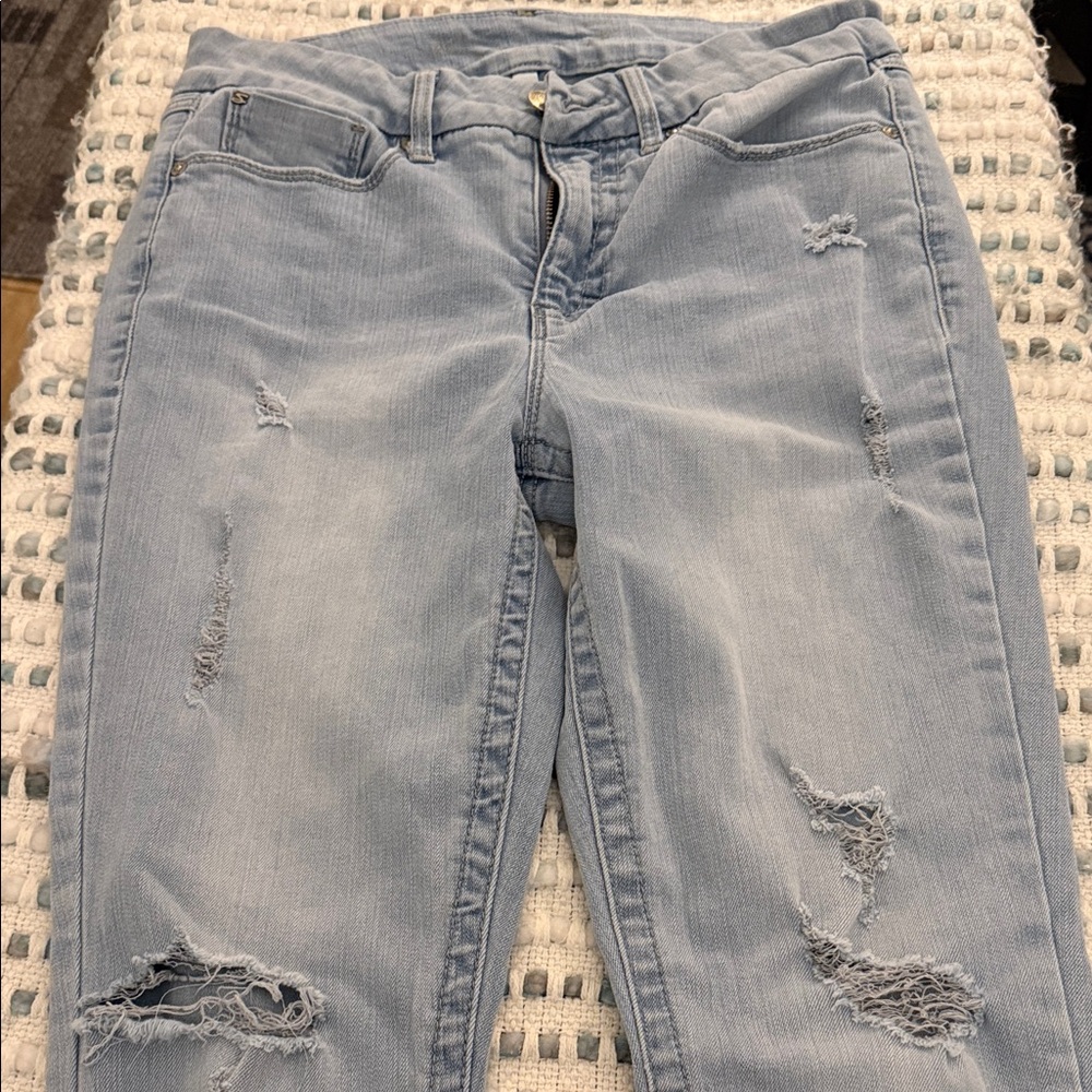 Seven7 Women's High Rise Light Blue Jeans
